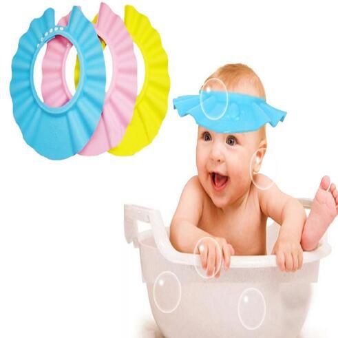     Kids Shower Cap for Baby Bath and Hair Washing New Eco-friendly Material Kids Shower Baby Bath Adjustable Size