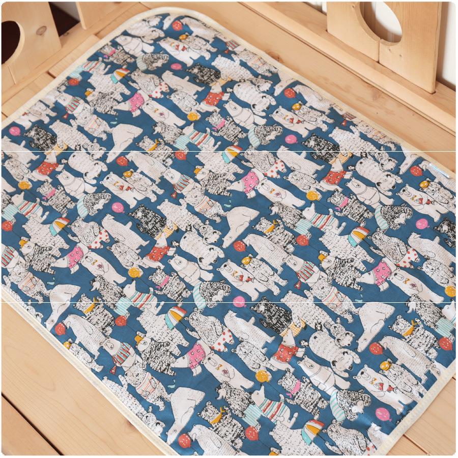 Cotton Baby Changing Mat, Waterproof Baby Bed Changing Mat