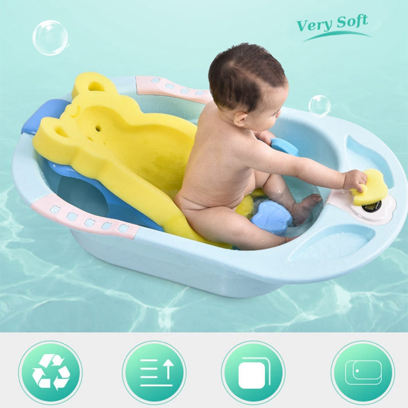 Baby Bath Support Mat | Non-Slip Newborn Bath Cushion
