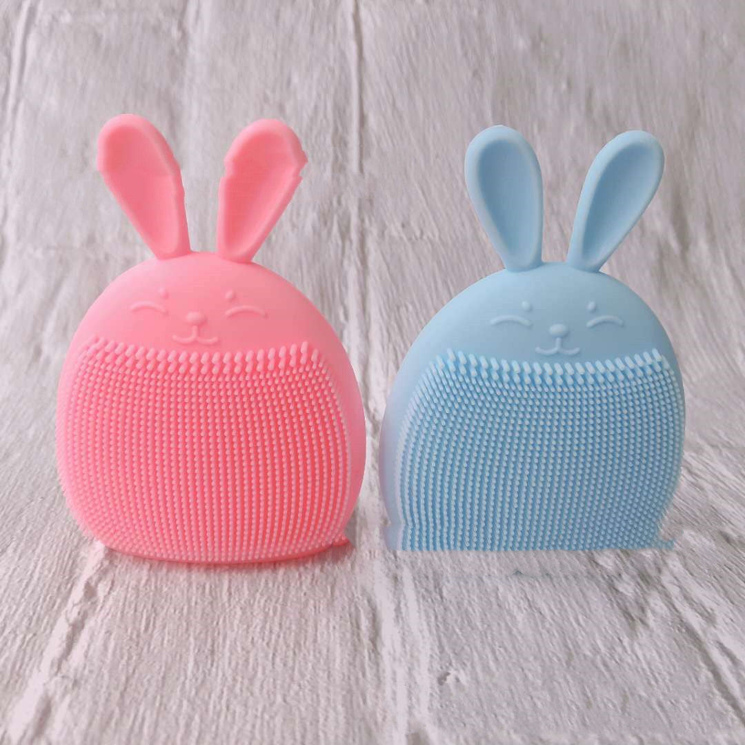 Factory Wholesale Silicone Brush Cleansing Brush Rabbit Ears Facial Cleansing Brush