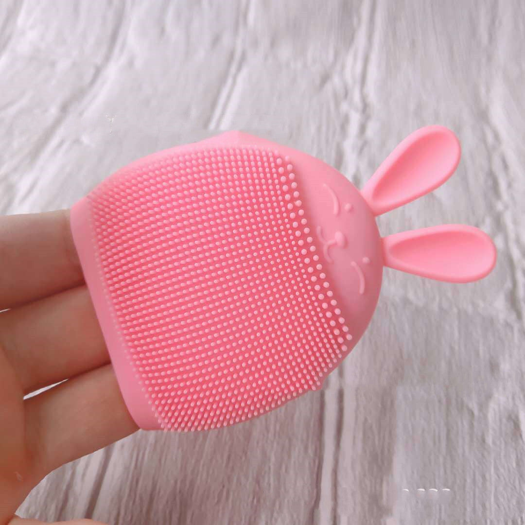 Factory Wholesale Silicone Brush Cleansing Brush Rabbit Ears Facial Cleansing Brush