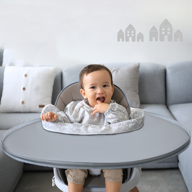     Waterproof Baby Bib for Messy Mealtime Feeding Bib Tray Baby Eat Dirty Mat Baby Eat Water-Proof Bib