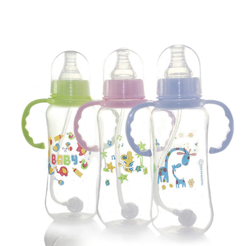     Baby Feeding Bottle Set in Pink Green and Blue Children's Baby Standard Mouth Food Grade PP Feeding Bottle