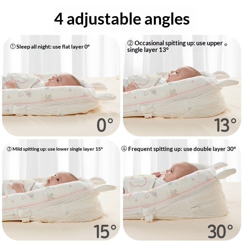 Infant Sloped Pillow 2-in-1 Anti-Regurgitation Anti-Colic Inclined Pad