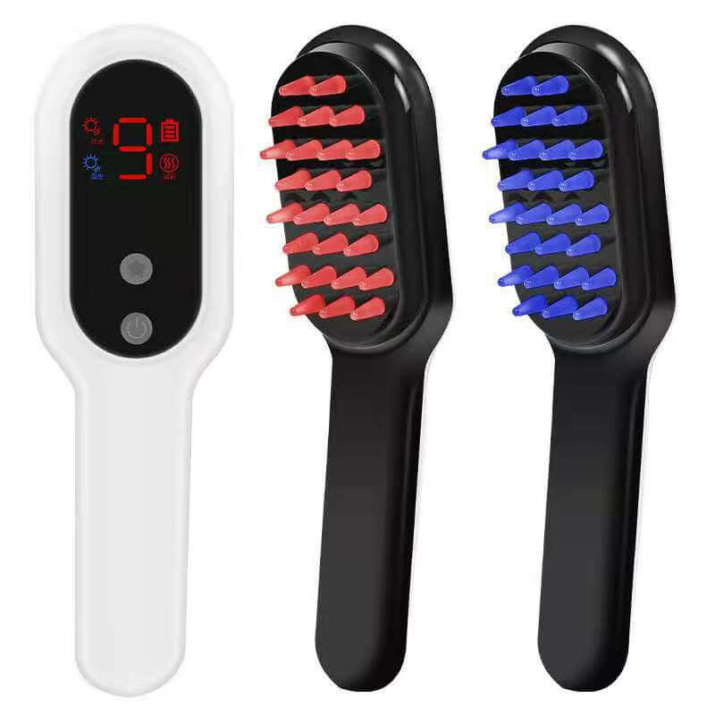 Red Light Scalp Massager | Adjustable Light & Massage