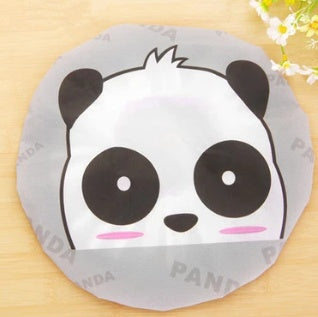 Panda Kids Shower Cap for Hair Washing New Eco-friendly Material Kids Shower Baby Bath Adjustable Size