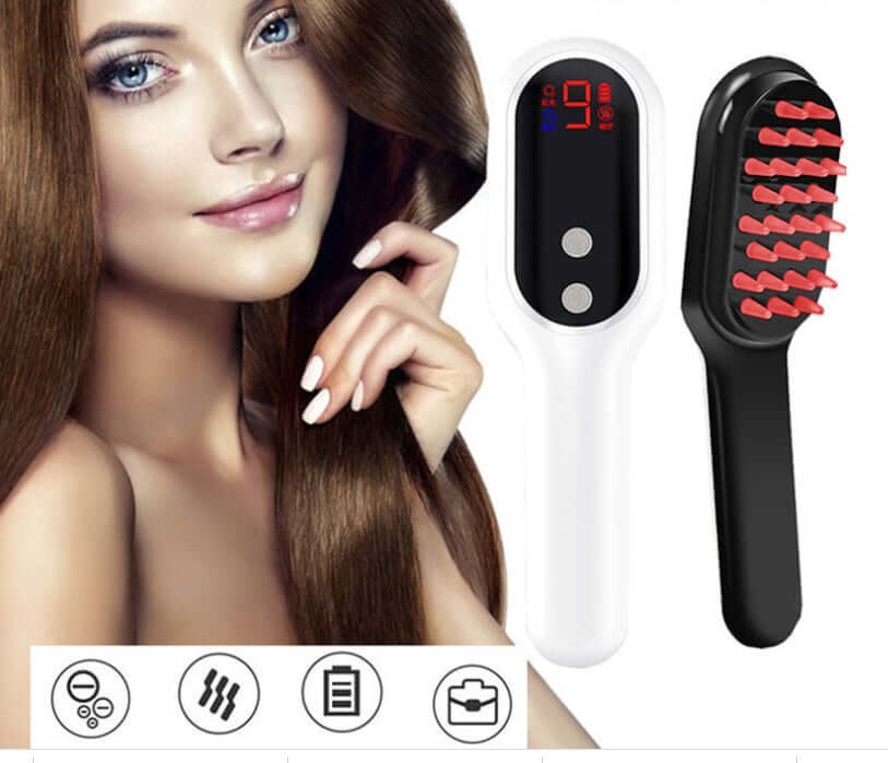 Red Light Scalp Massager | Adjustable Light & Massage