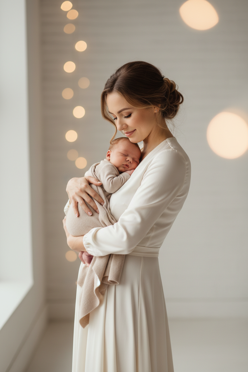 Mother and baby together